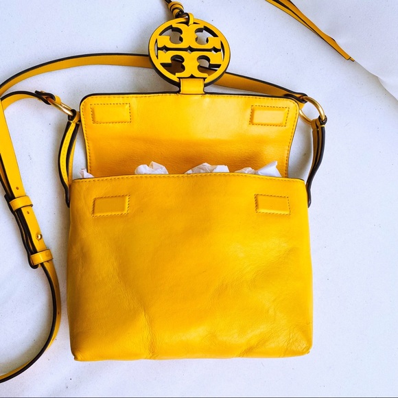 Tory Burch Deep Daffodil Miller Crossbody EUC - Picture 8 of 16